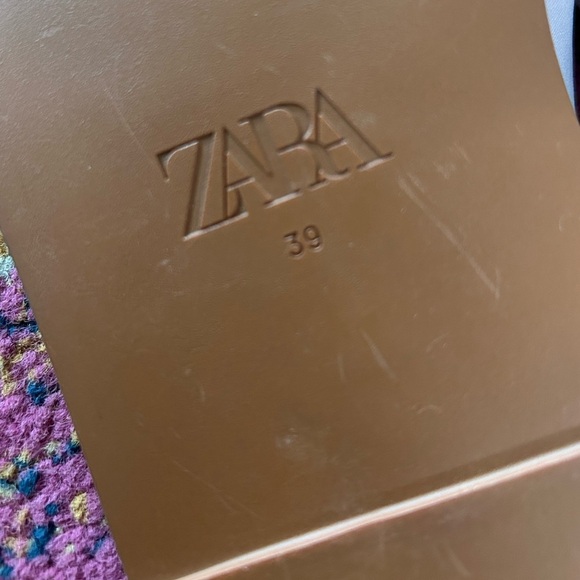 Zara | Women's Mauve Puffer Quilted Crossover Strap Slide On Flats, size 8.5 - Picture 3 of 16